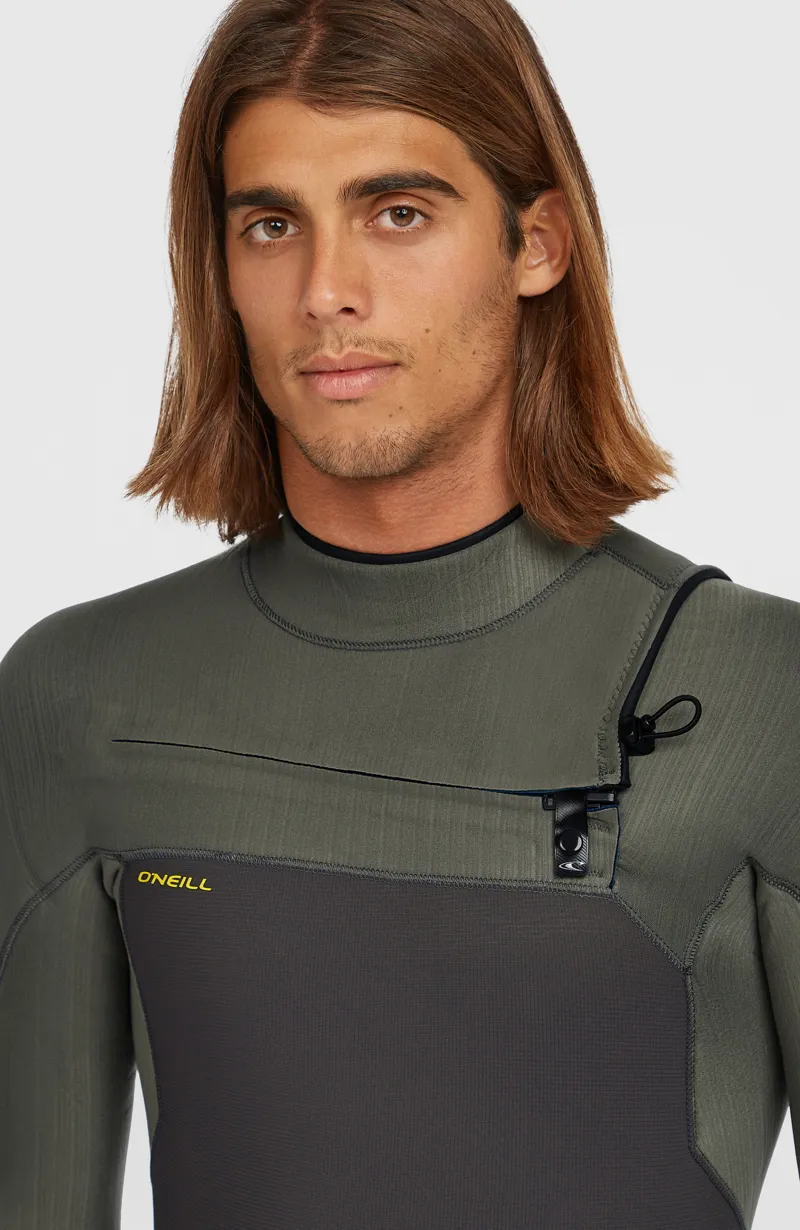 O'Neill Men's Hyperfreak 3/2+ Chest Zip Full Wetsuit Arabica/Chimera-4