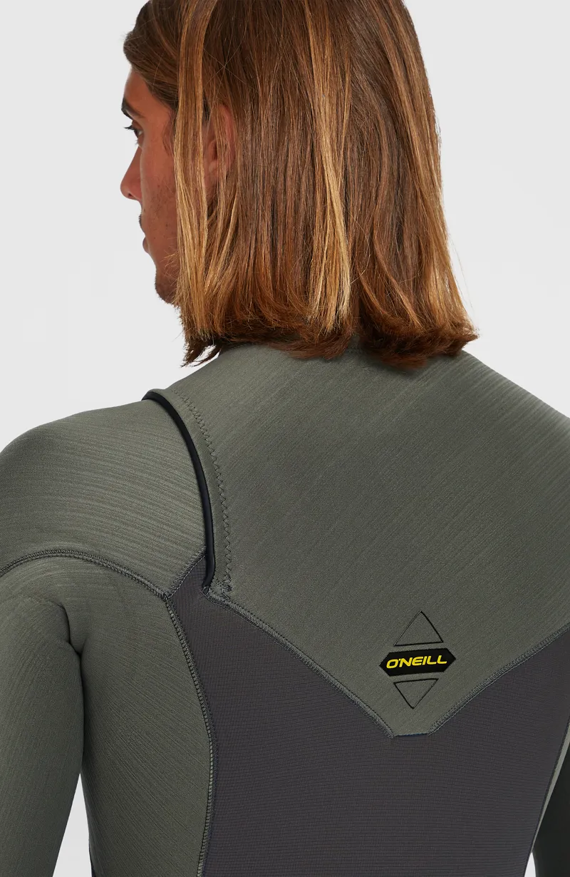 O'Neill Men's Hyperfreak 3/2+ Chest Zip Full Wetsuit Arabica/Chimera-5