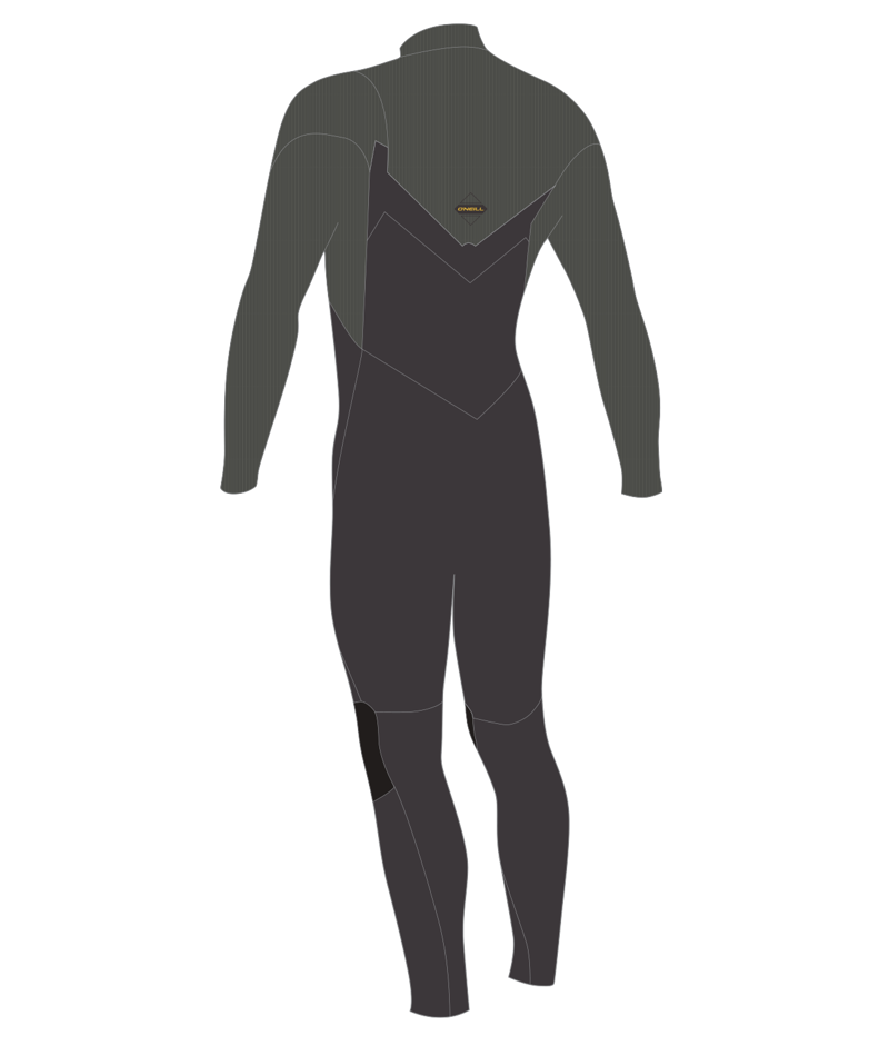 O'Neill Men's Hyperfreak 3/2+ Chest Zip Full Wetsuit Arabica/Chimera-1