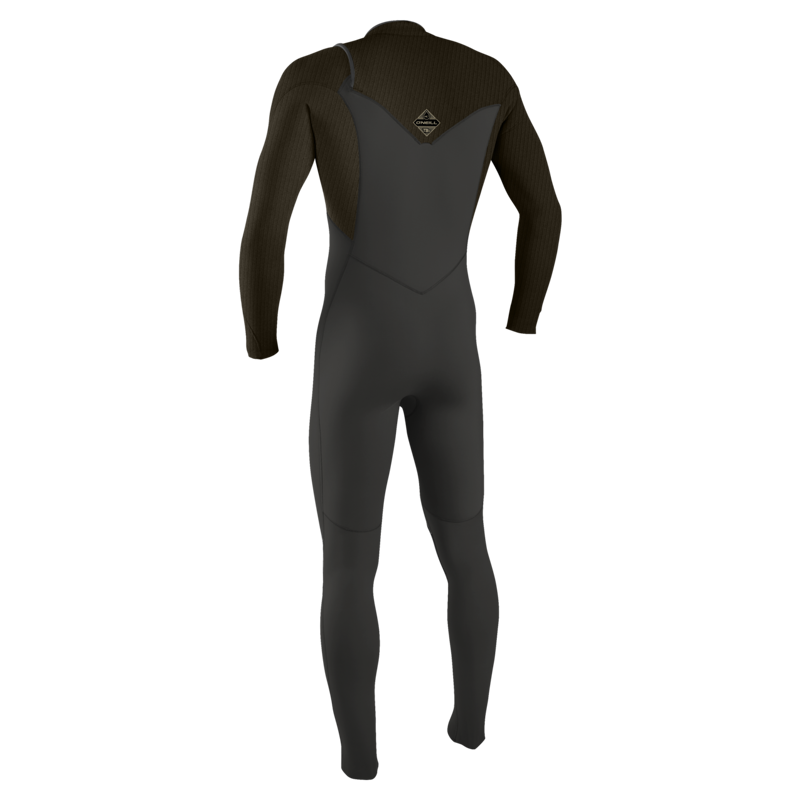 O'Neill Men's Hyperfreak 4/3+ Chest Zip Full Raven Army-1
