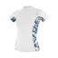 O'Neill Women's Side Print Short Sleeve Rash Guard White/Christina Floral - L and XL