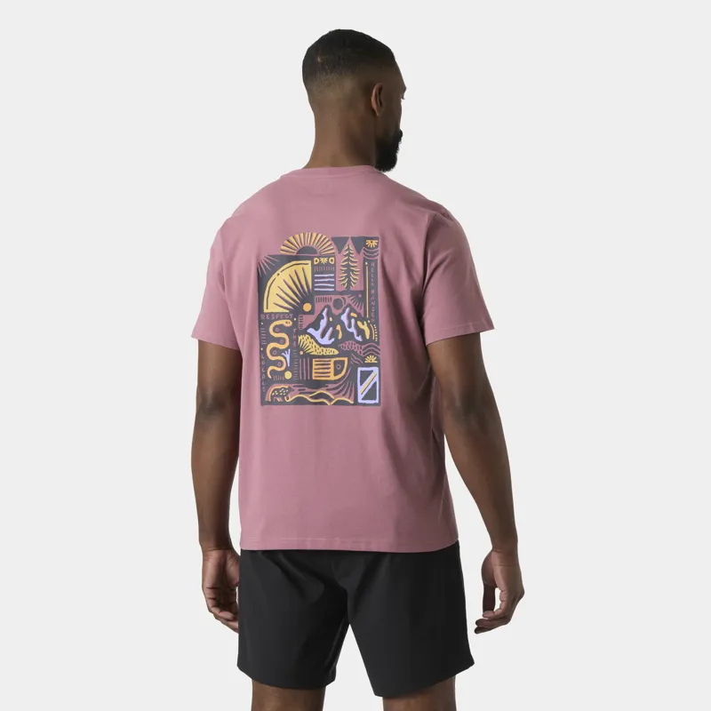 Helly Hansen Men's Massif Graphic T-Shirt - Wildberry-2