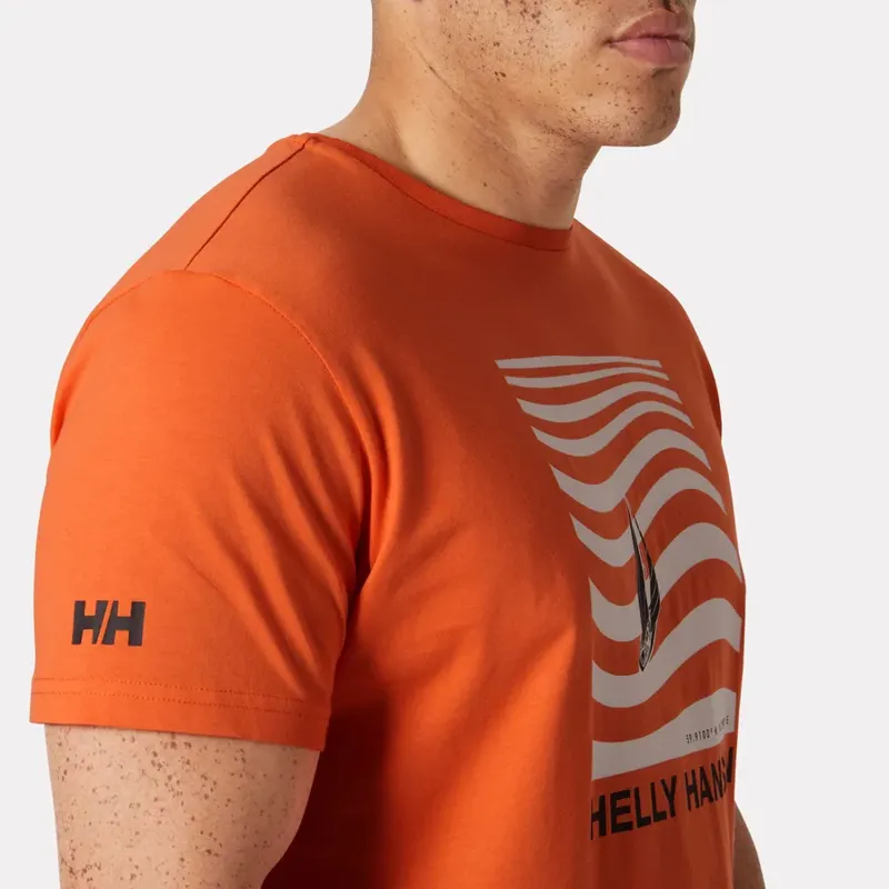 Helly Hansen Men's Shoreline Tee 3.0 - Bonfire-4
