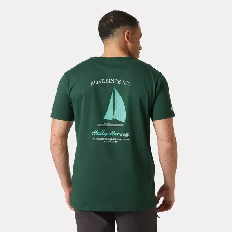 Helly Hansen Men's Shoreline Tee 3.0 - Jungle Green-3