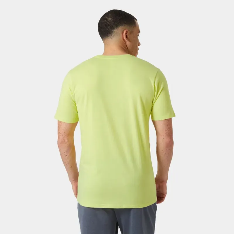 Helly Hansen Men's HH Tech Logo Tee - Cyber Lime-3