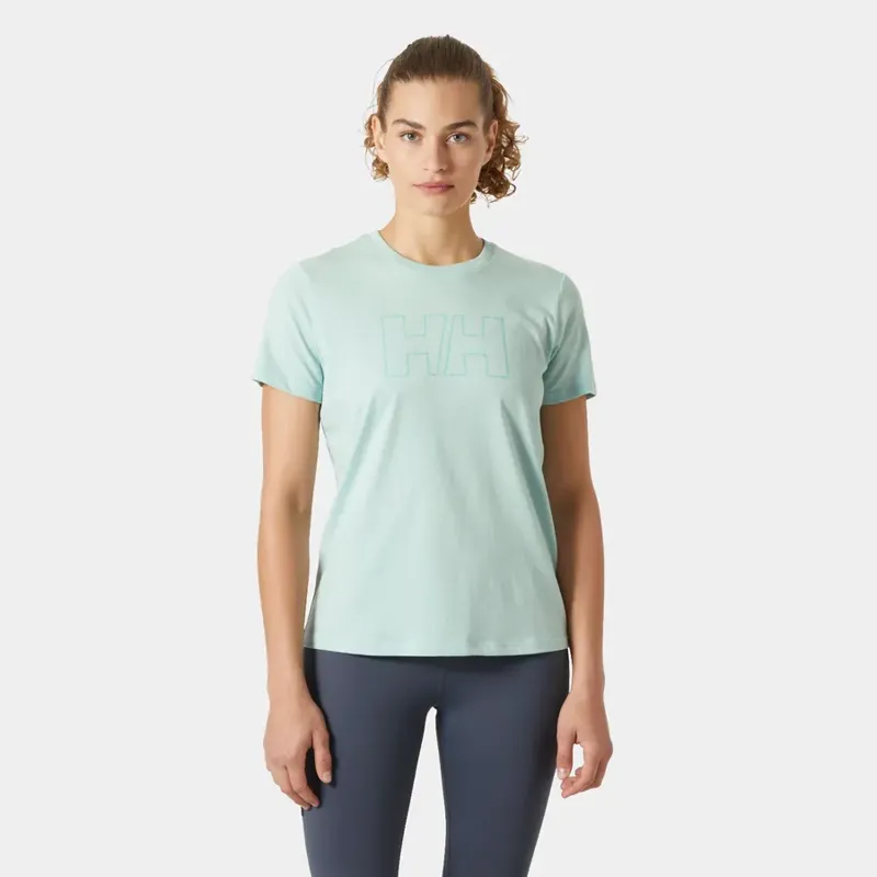 Helly Hansen Women's HH Tech Logo Tee - Lagoon-2
