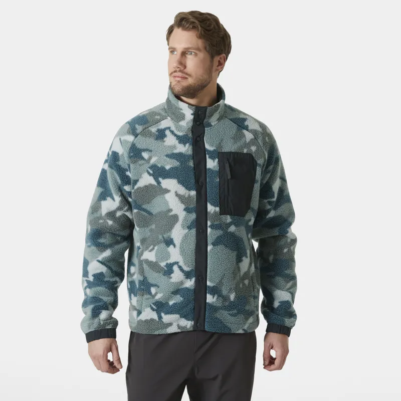 Helly Hansen Men's Panorama Printed Pile Snap Fleece - Dark Creek Woodland Camo-2