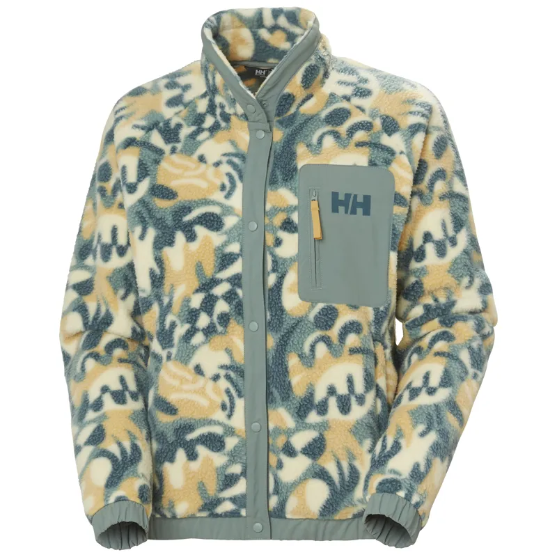 Helly Hansen Women's Imperial Printed Pile Snap Fleece - Sand Bruce XS