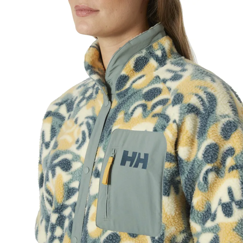 Helly Hansen Women's Imperial Printed Pile Snap Fleece - Sand Bruce XS-2