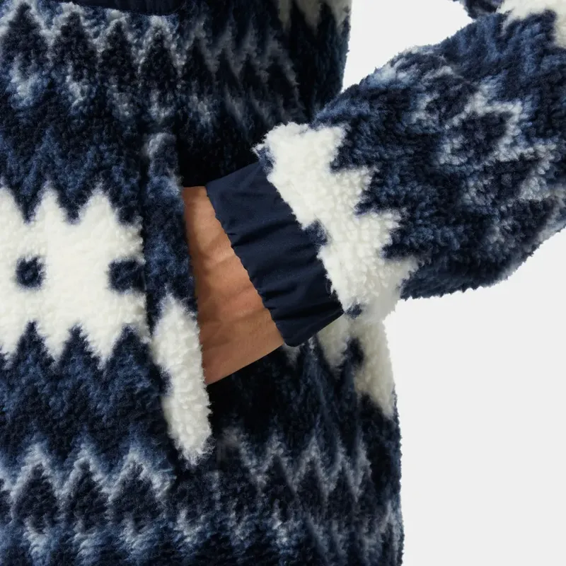 Helly Hansen Women's Imperial Printed Pile Snap Fleece - Navy-4