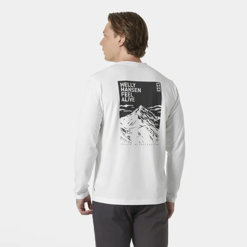Helly Hansen Men's Skog Graphic LS Tee - White-3