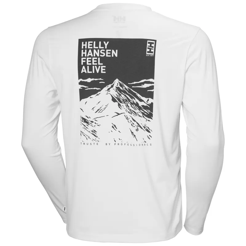 Helly Hansen Men's Skog Graphic LS Tee - White-1