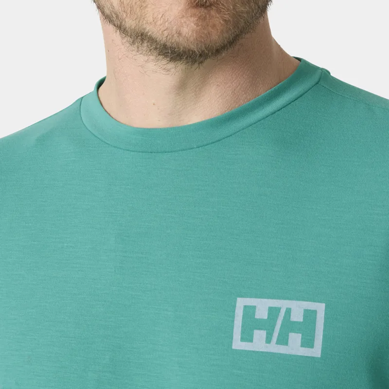 Helly Hansen Men's Skog Graphic LS Tee - Dark Mint-4