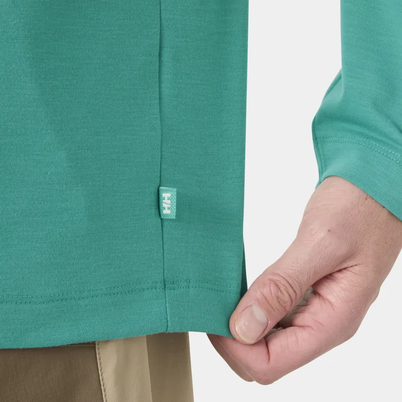 Helly Hansen Men's Skog Graphic LS Tee - Dark Mint-5