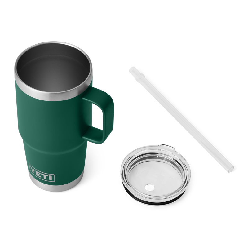 Yeti Rambler 25oz Straw Mug - Black Forest Green-3