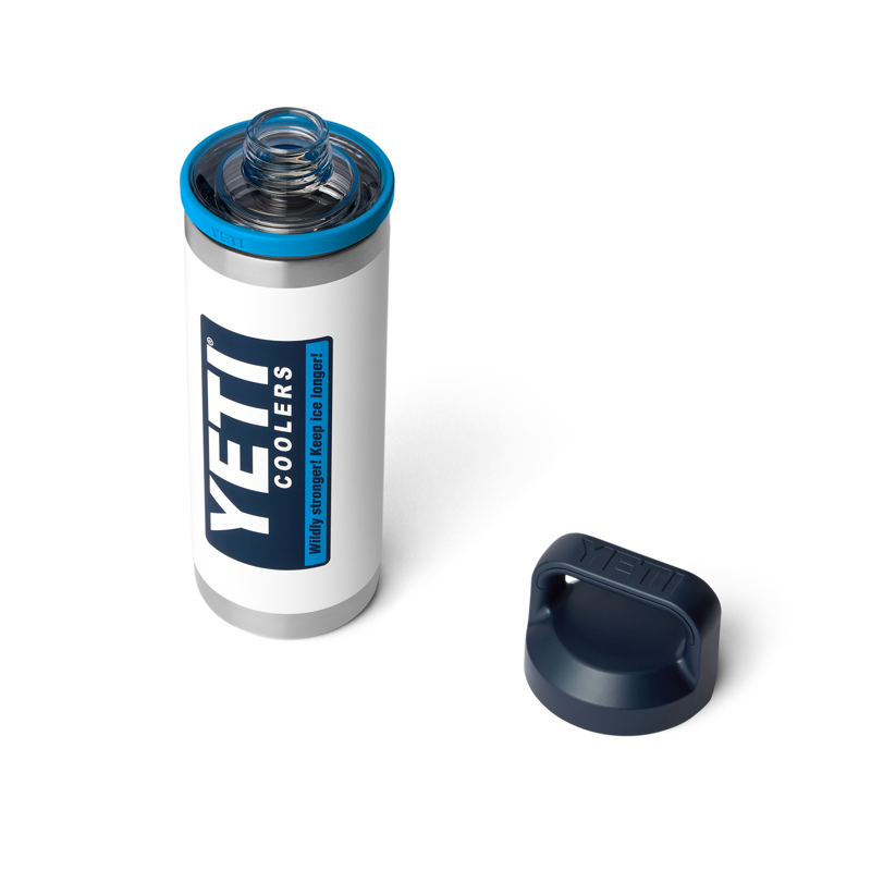 Yeti Rambler 18oz Chug Bottle - White/Blue-3