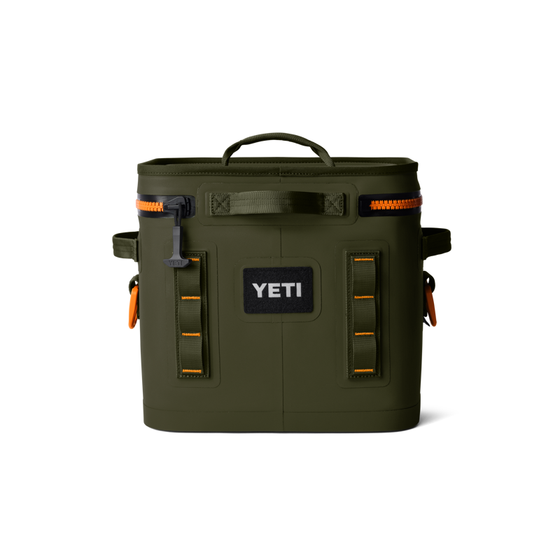 Yeti Hopper Flip 12 Soft Cooler - Olive/King Crab Orange-2