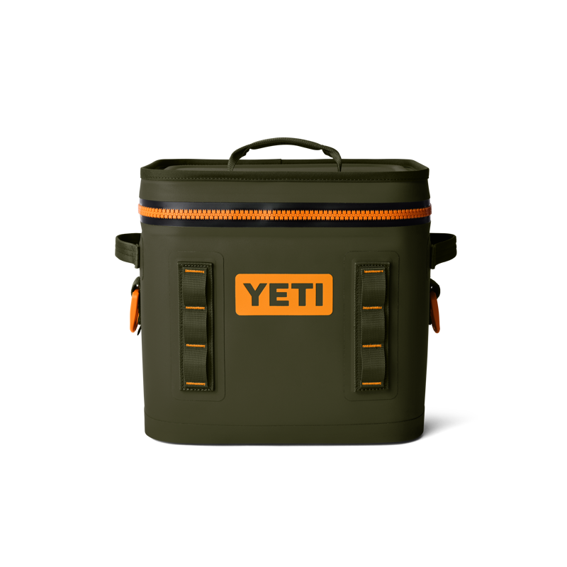 Yeti Hopper Flip 12 Soft Cooler - Olive/King Crab Orange-3