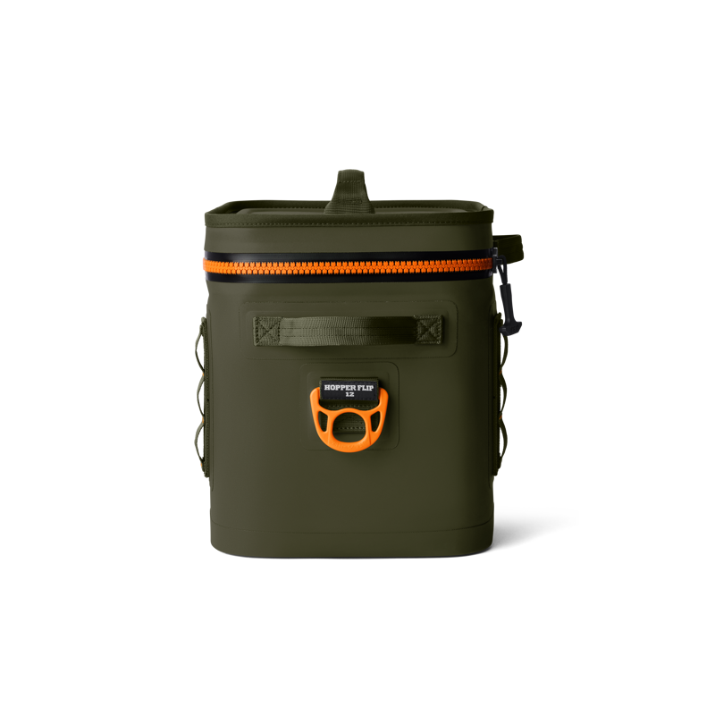 Yeti Hopper Flip 12 Soft Cooler - Olive/King Crab Orange-4
