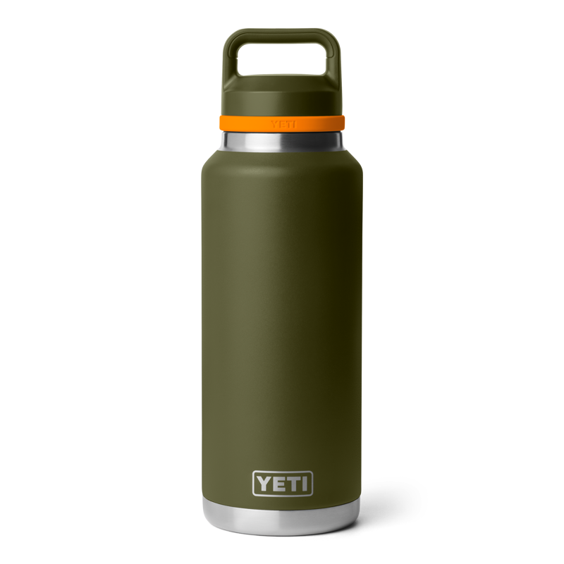 Yeti Rambler 46oz Chug Bottle - Olive/King Crab Orange-3