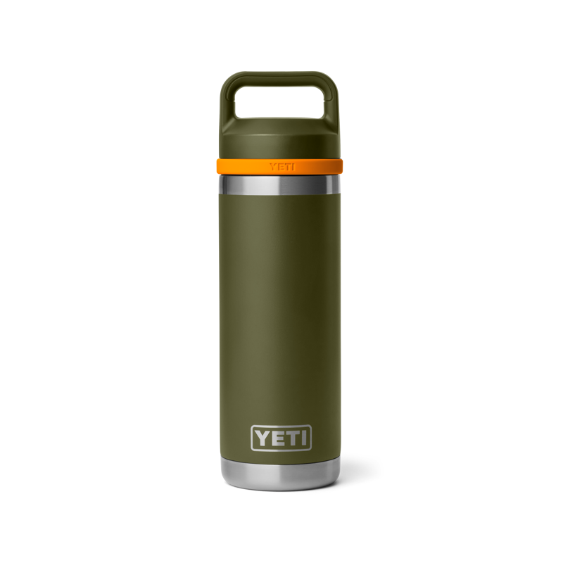 Yeti Rambler 18oz Chug Bottle - Olive/King Crab Orange-3
