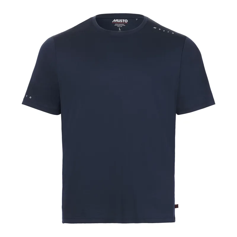 Musto Men's Evo Crew Sunblock Short Sleeve Tee - Navy