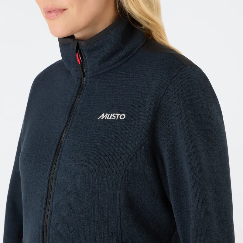 Musto Women's Knitted Fleece - True Navy Marl-3
