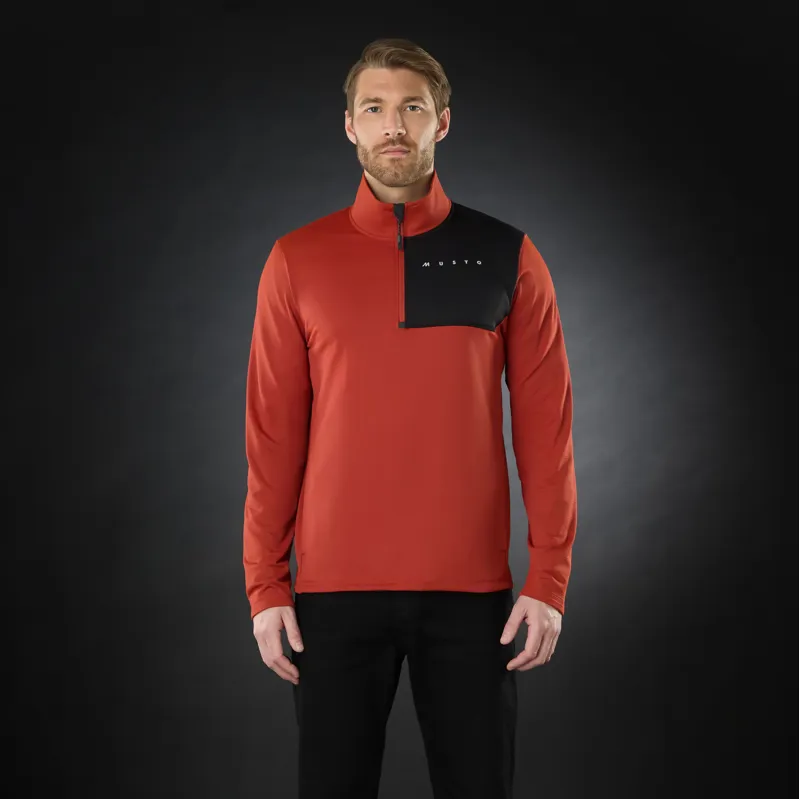 Musto Men's Evo Thermal Lite Tech Fleece - Rust-3