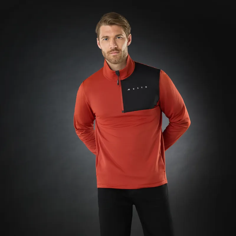 Musto Men's Evo Thermal Lite Tech Fleece - Rust-6