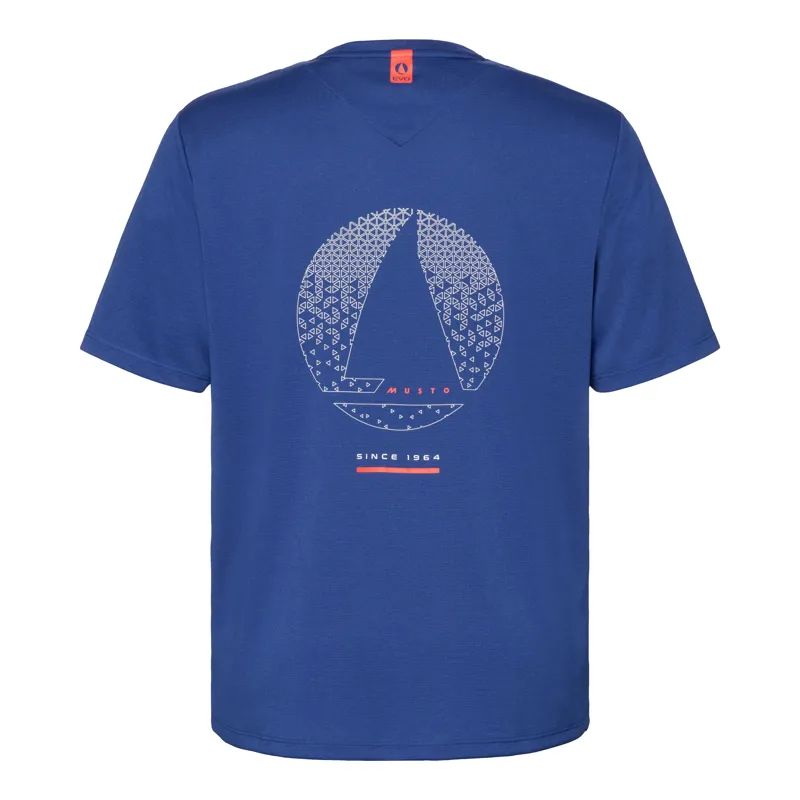 Musto Men's Evo Sunblock Yacht Short Sleeve Tee - Mazarine Blue-1