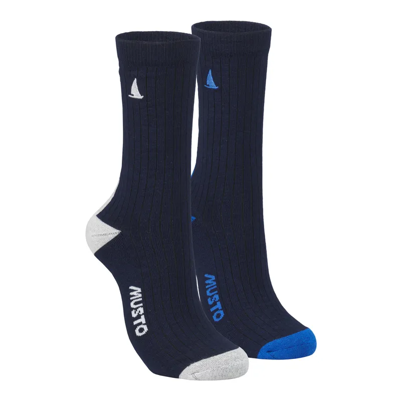 Musto Marina Socks 2 Pack - Navy