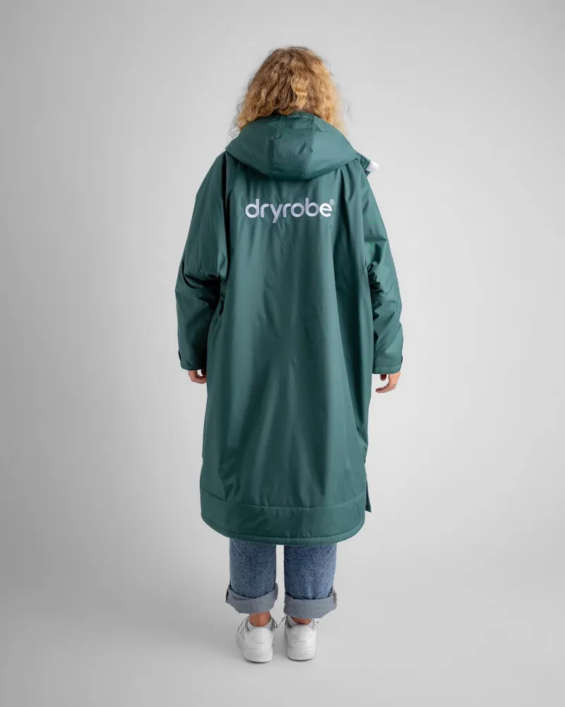 Dryrobe Long Sleeve Dark Green/Nimbus Cloud-3