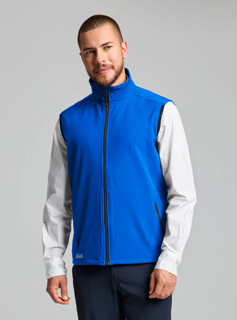 Slam Men's Act Softshell Vest - Olympic Blue