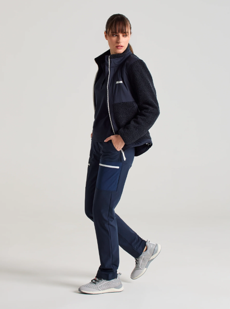 Slam Women's Altura FZ Fleece - Dark Navy-3