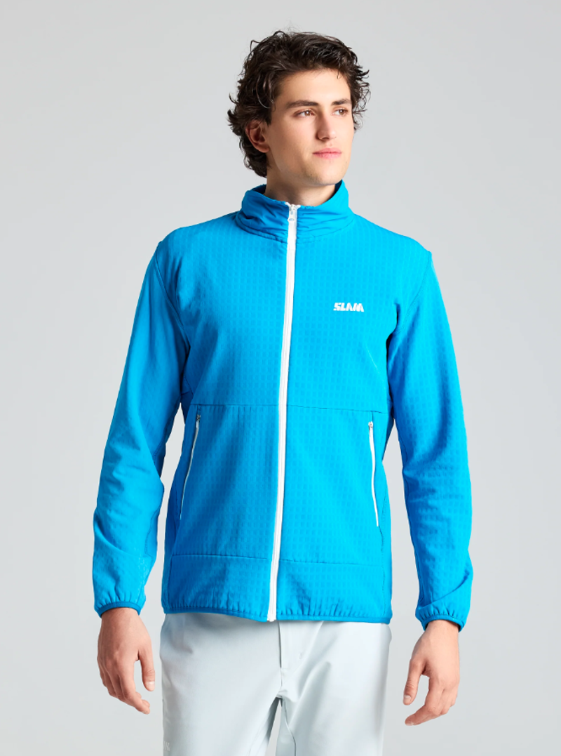 Slam Men's Altura FZ Grid Fleece - Greek Blue