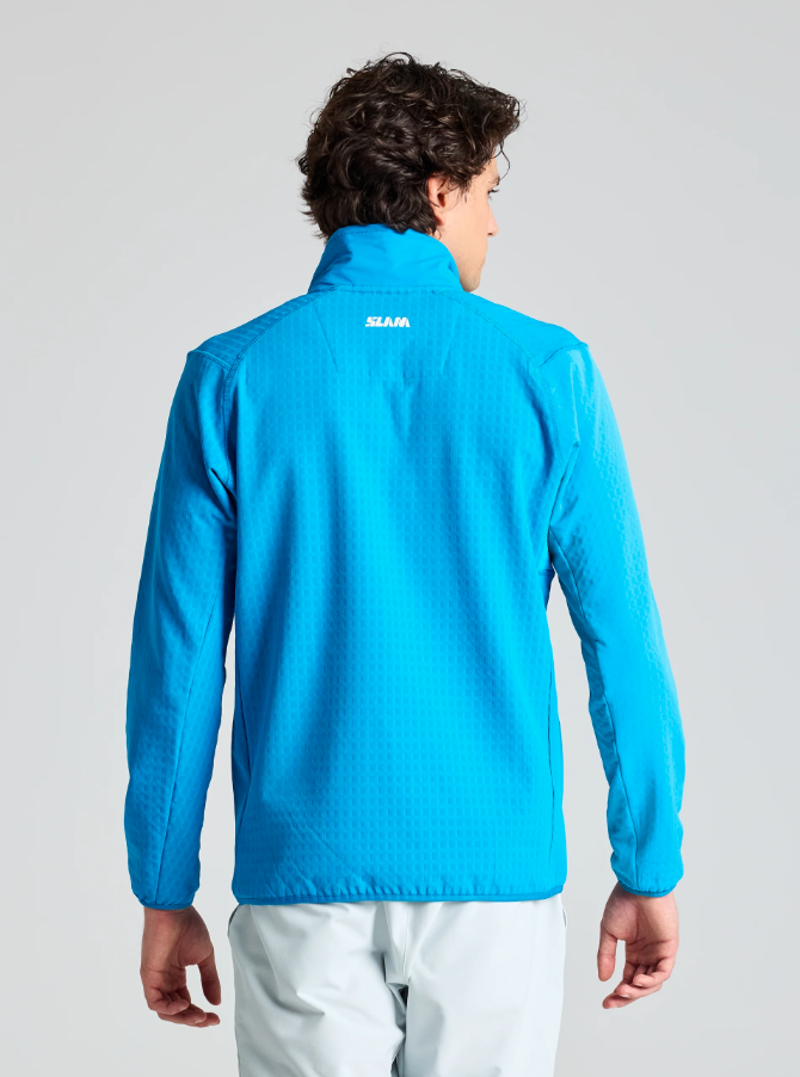 Slam Men's Altura FZ Grid Fleece - Greek Blue-1