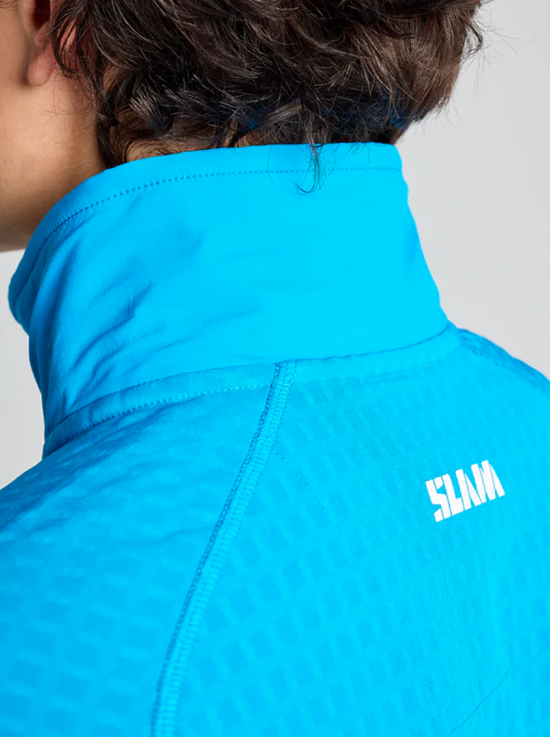 Slam Men's Altura FZ Grid Fleece - Greek Blue-4