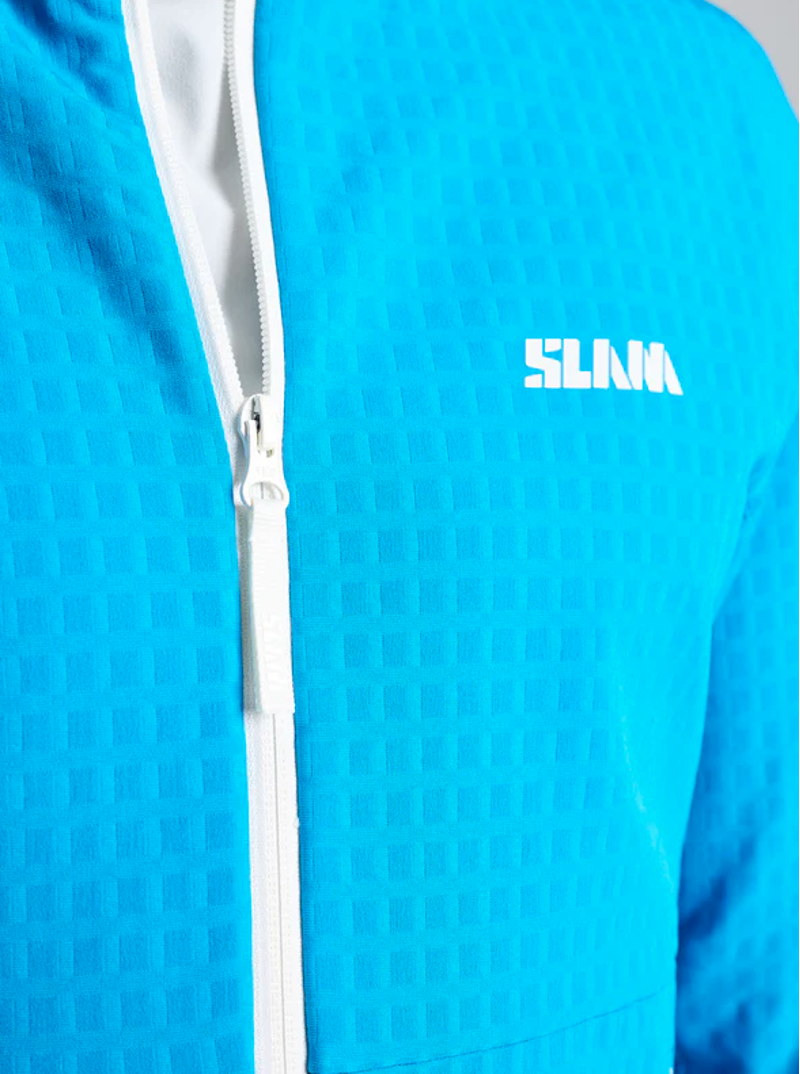 Slam Men's Altura FZ Grid Fleece - Greek Blue-5