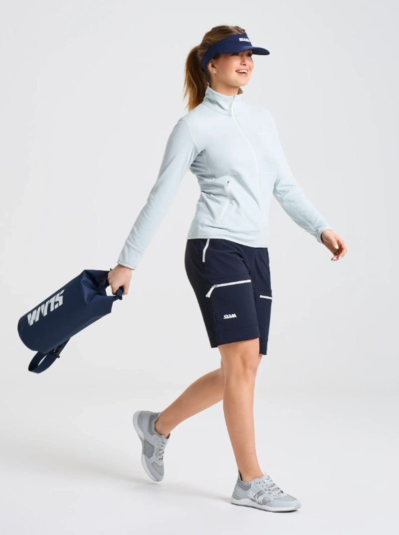 Slam Women's Altura LGT Grid Fleece - Cliff Grey-3