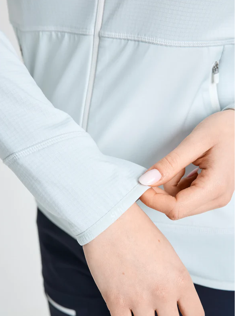 Slam Women's Altura LGT Grid Fleece - Cliff Grey-7