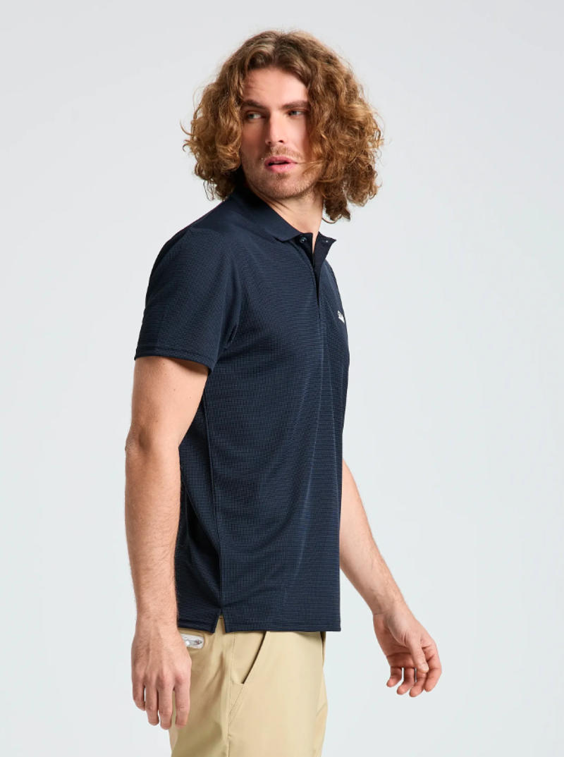 Slam Men's Altura QD Polo SS - Dark Navy-2