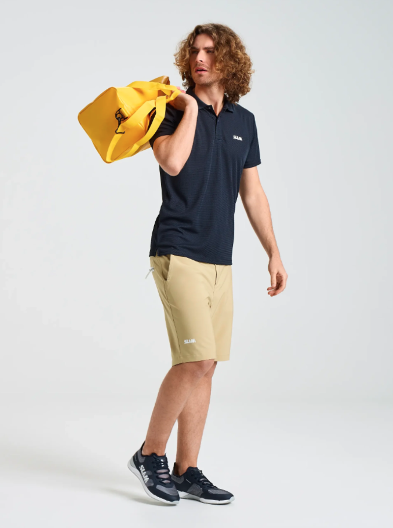 Slam Men's Altura QD Polo SS - Dark Navy-3