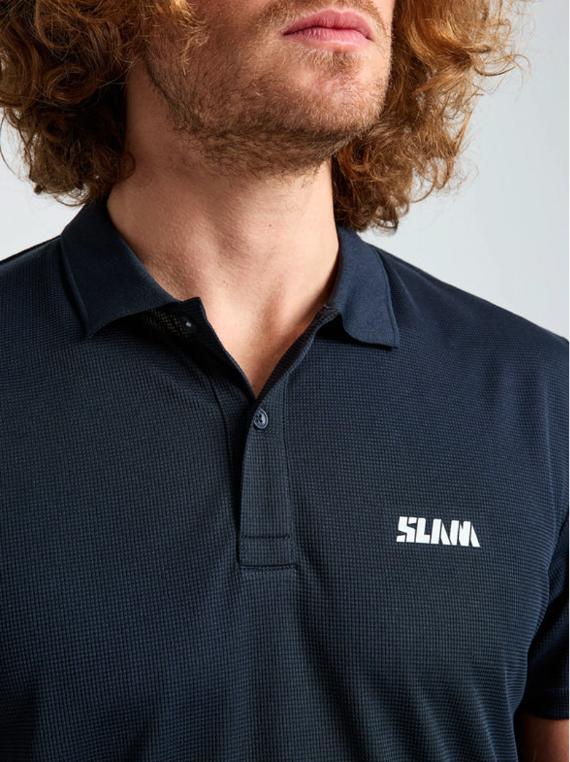 Slam Men's Altura QD Polo SS - Dark Navy-5