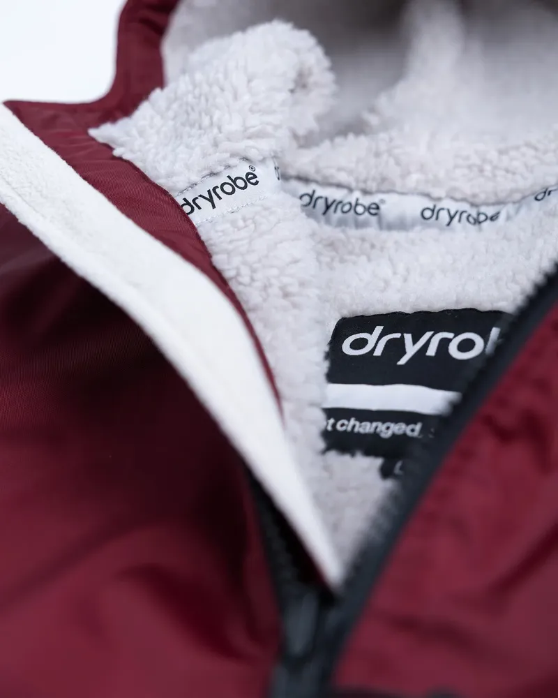 Dryrobe Long Sleeve Burgundy/Silver Grey-10