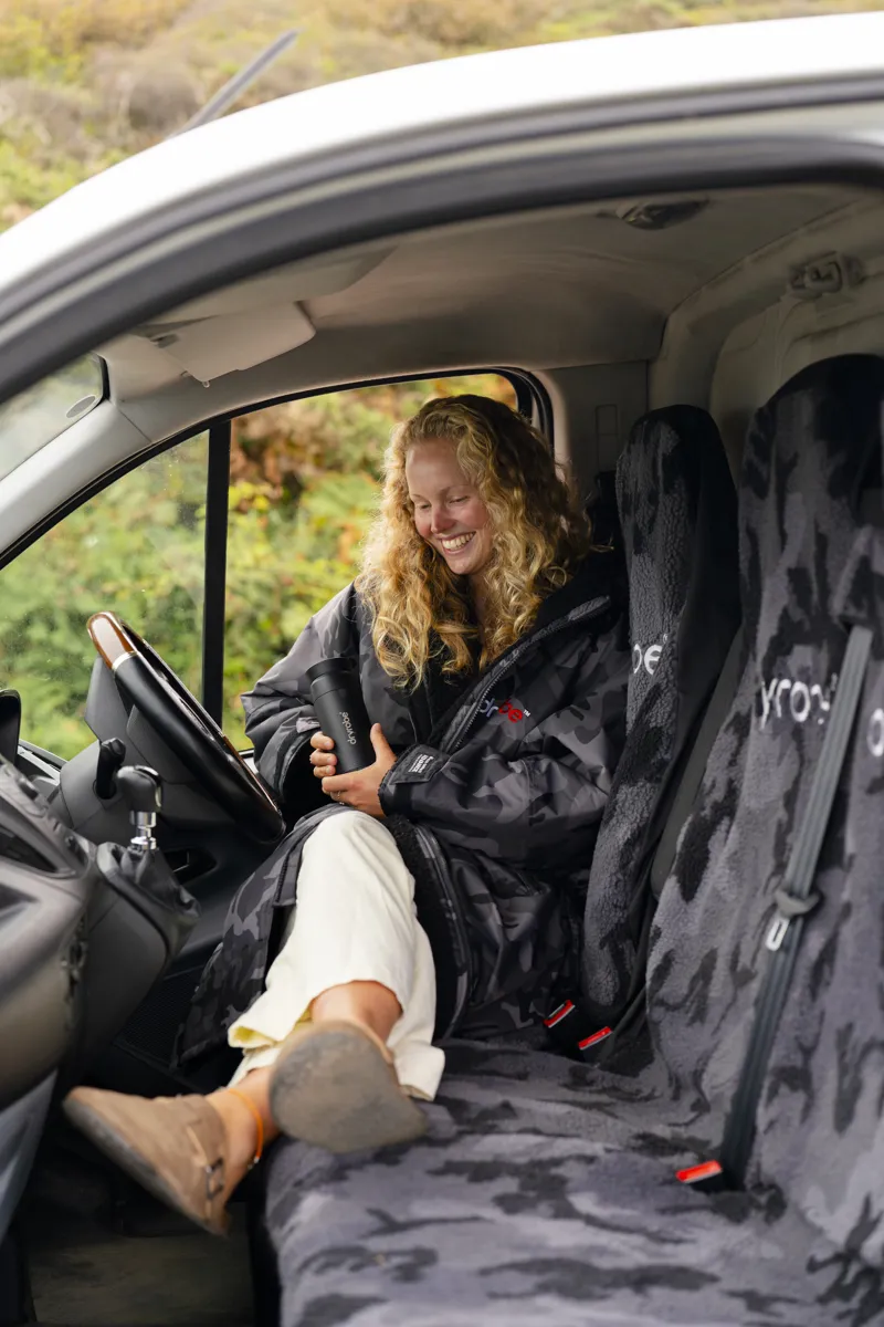 Dryrobe Waterproof Seat Protector Double - Black Camo-1