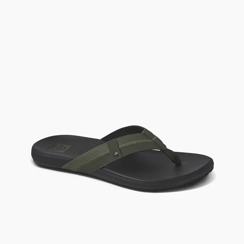 Reef Men's Cushion Phantom 2.0 Flip Flop- Olive/Gum
