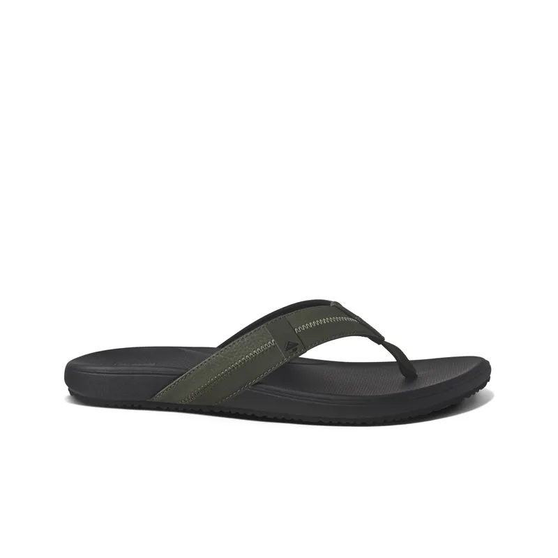 Reef Men's Cushion Phantom 2.0 Flip Flop- Olive/Gum-1
