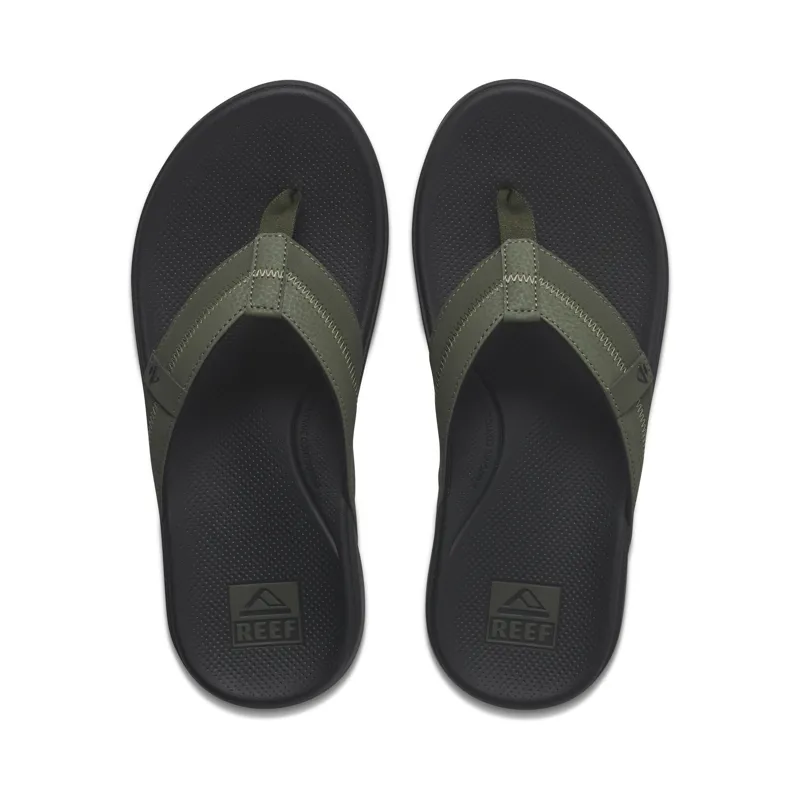 Reef Men's Cushion Phantom 2.0 Flip Flop- Olive/Gum-3