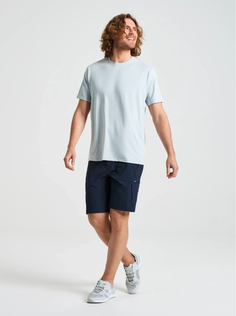 Slam Men's Crew Sunblock SS 2.0 - Cliff Grey-3