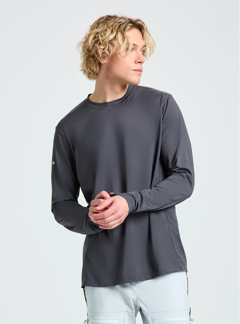 Slam Men's Crew Sunblock LS 2.0 - Titanium